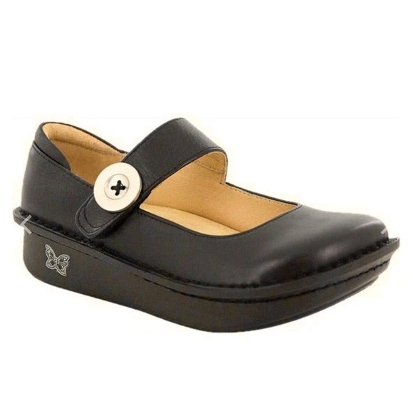 ALEGRIA Paloma Mary Jane Choco Deep Brown Smooth Leather sz 37 EU 7-7.5 US - Picture 1 of 10